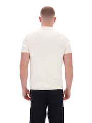 Fila Dennydiamond Knit Open Collar Polo Shirt - Image 3 of 6