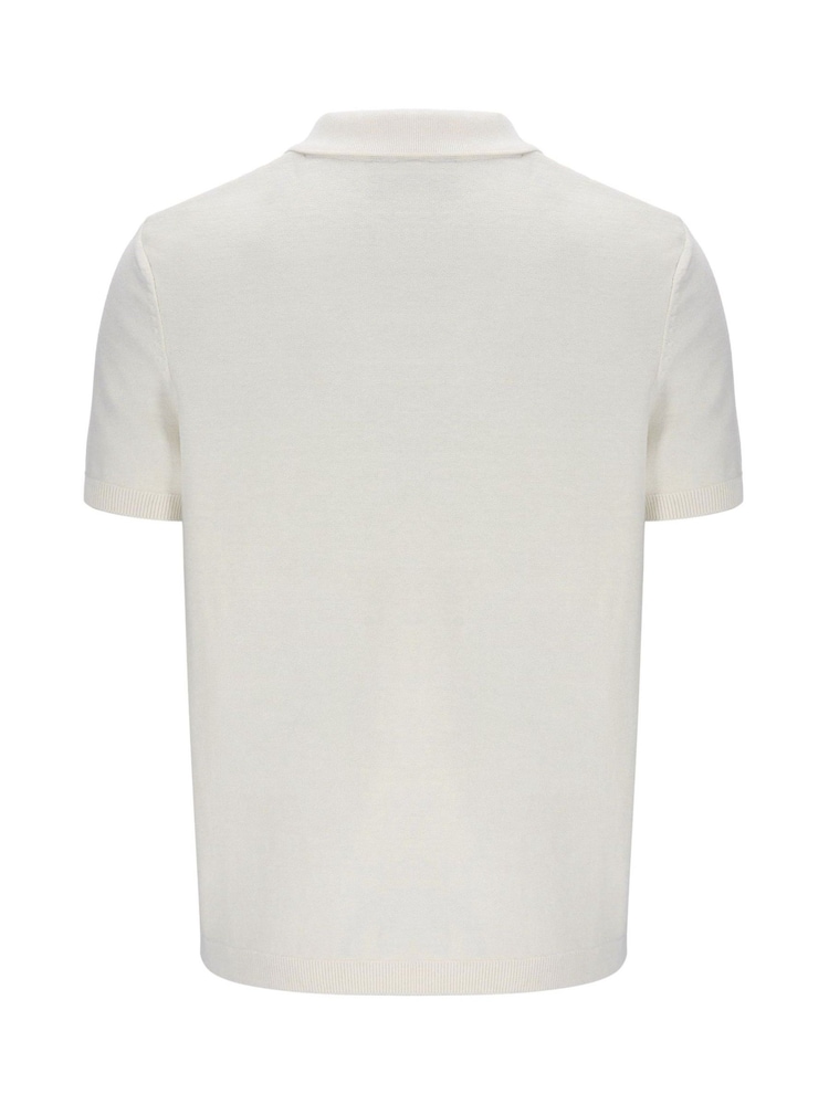 Fila Dennydiamond Knit Open Collar Polo Shirt - Image 6 of 6