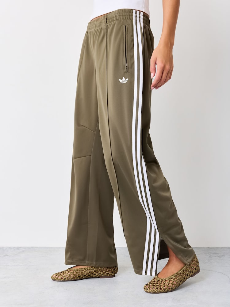 adidas Originals Olive Green Firebird Barrel Trackpant Trousers - Image 1 of 6 adidas Originals Olive Green Firebird Barrel Trackpant Trousers - Image 1 of 6