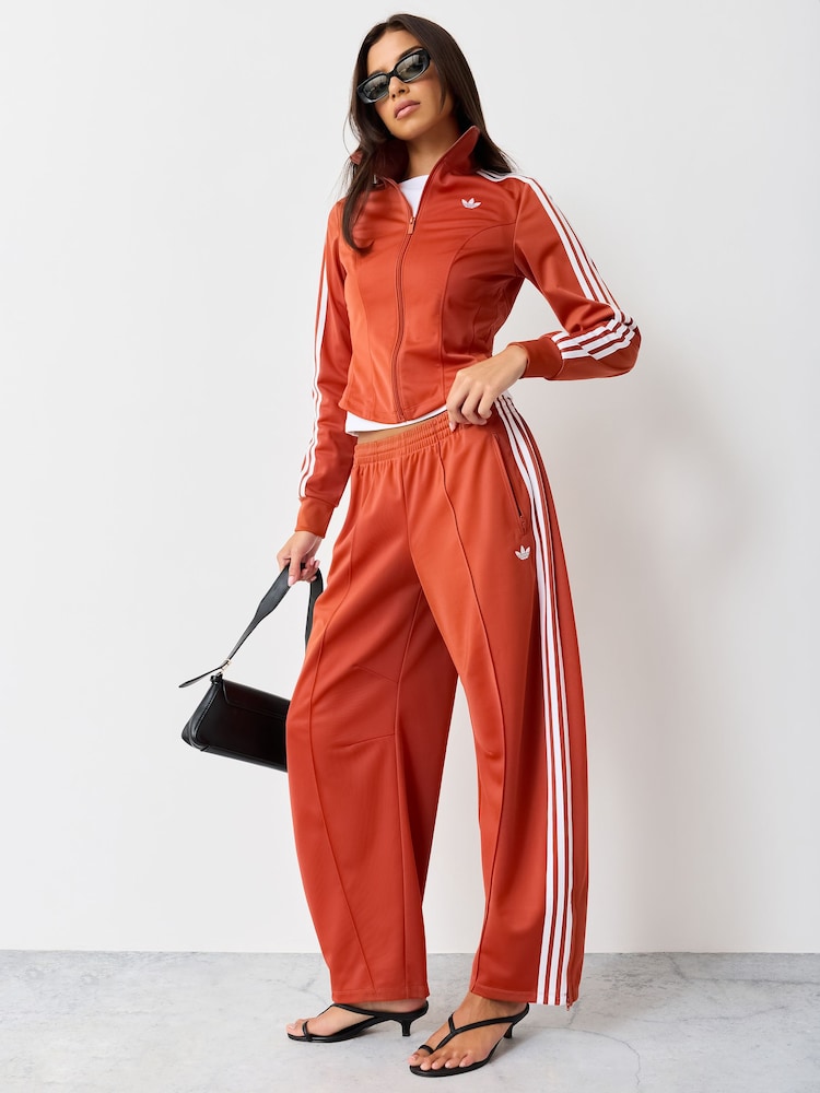 adidas Originals Orange Firebird Barrel Trackpant Trousers - Image 2 of 6 adidas Originals Orange Firebird Barrel Trackpant Trousers - Image 2 of 6