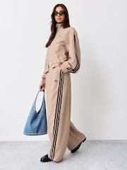 adidas Originals Beige Check Trousers - Image 2 of 5