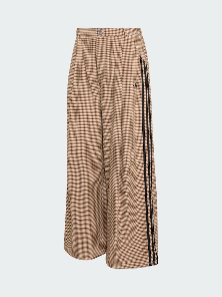 adidas Originals Beige Check Trousers - Image 5 of 5 adidas Originals Beige Check Trousers - Image 5 of 5
