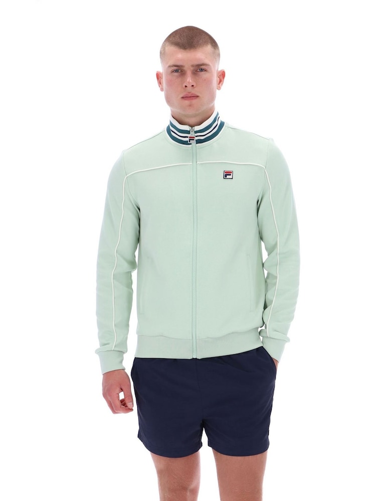 Fila Green Federicotipped Neck Track Jacket With Piping - Image 1 of 6