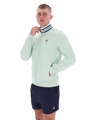Fila Green Federicotipped Neck Track Jacket With Piping - Image 3 of 6