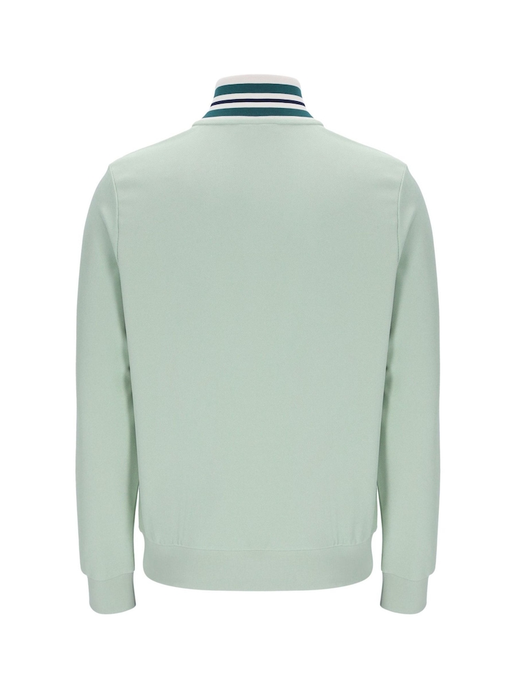 Fila Green Federicotipped Neck Track Jacket With Piping - Image 6 of 6