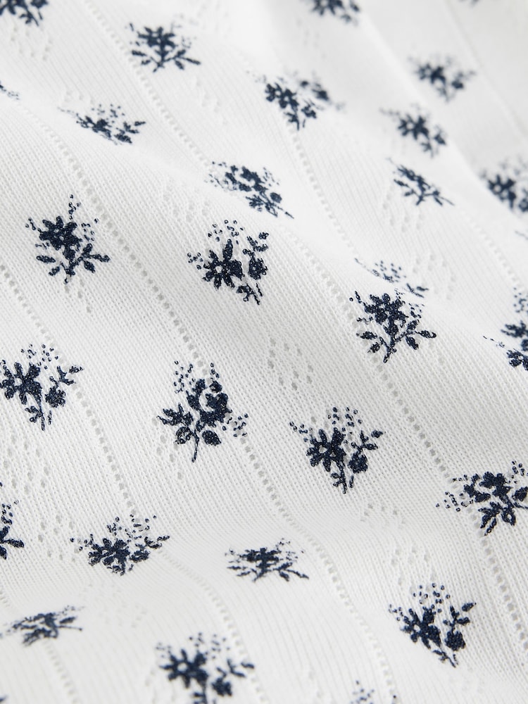 Ecru Ditsy - Cosy Pointelle Thermal Leggings - Bilde 7 av 7