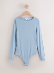 Blue Thermal Tencel Modal Base Layer Long Sleeved Bodysuit - Image 4 of 6