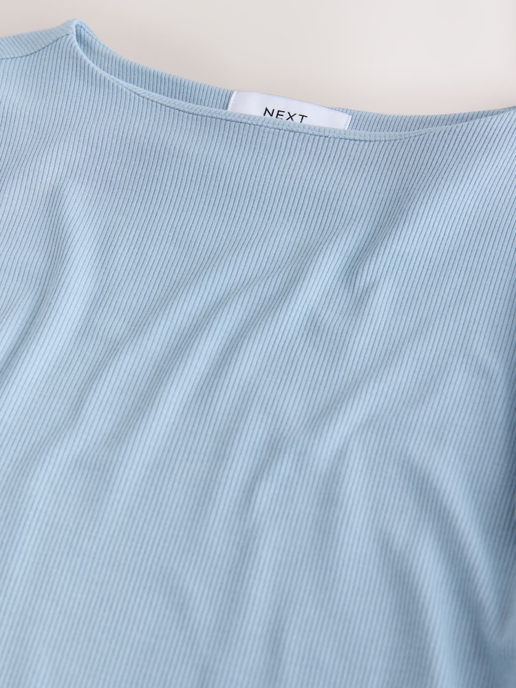 Blue Thermal Tencel Modal Base Layer Long Sleeved Bodysuit - Image 6 of 6