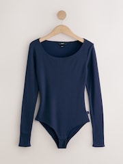 Navy Cosy Pointelle Thermal Bodysuit - Image 5 of 7