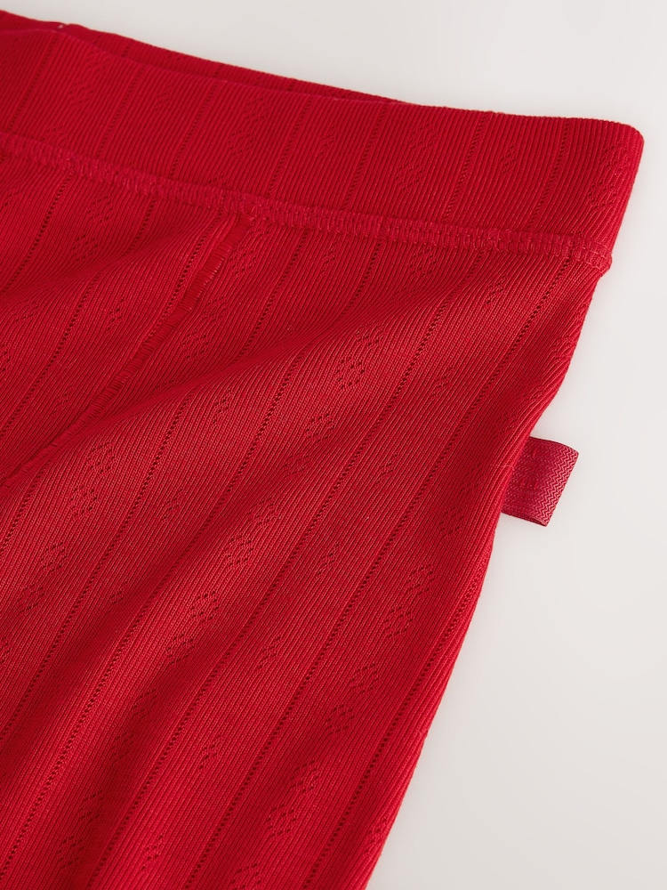 Rød - Cosy Pointelle Thermal Leggings - Bilde 7 av 7