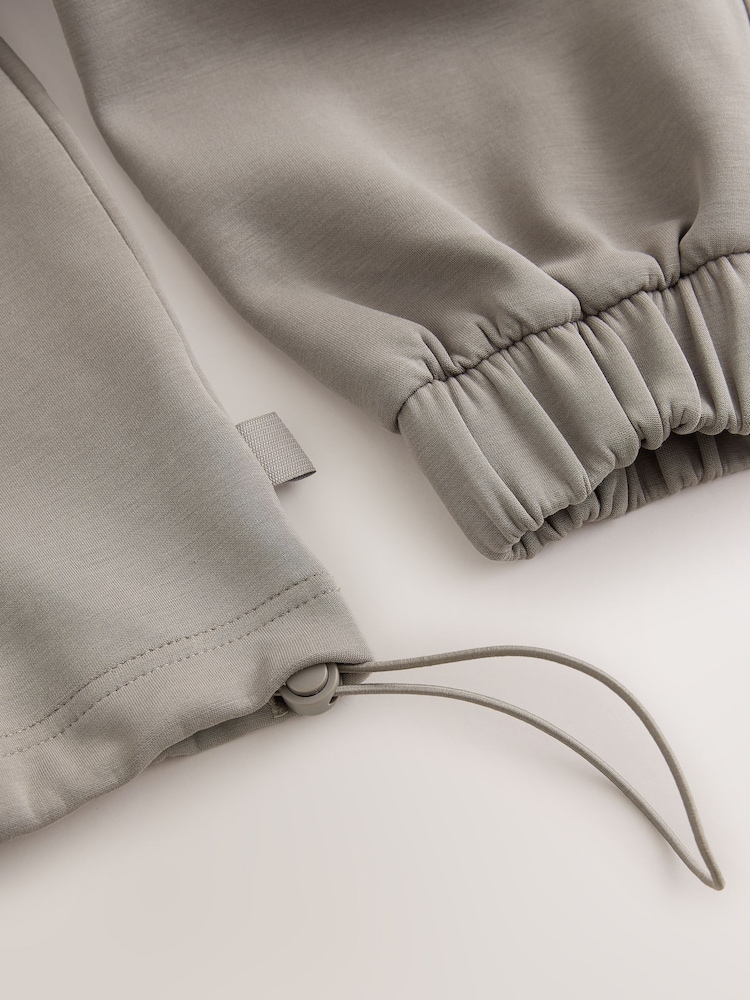 Taupe Zip Neck Scuba Thermal Overhead - Image 9 of 9