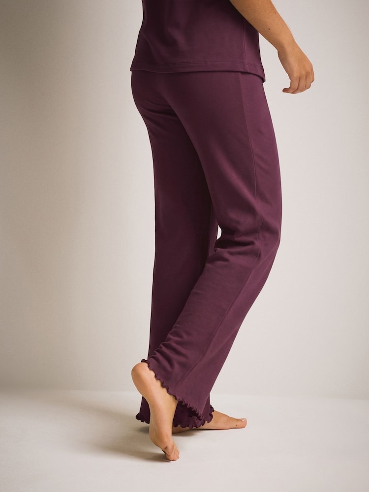 Burgundy Red N. Premium Thermal Trousers with Merino Wool - Image 2 of 8