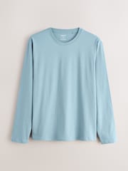 Green Slim Fit Long Sleeve Layering T-Shirts 5 Pack - Image 5 of 8