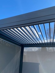 CELTIC LEISURE Anthracite Grey Saturn Aluminium Frame & accessories Pergola - Image 5 of 6