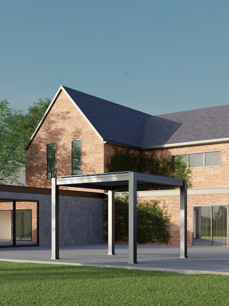 CELTIC LEISURE Anthracite Grey Saturn Aluminium Frame Pergola - Image 1 of 4