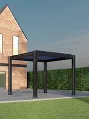 CELTIC LEISURE Anthracite Grey Saturn Aluminium Frame Pergola - Image 2 of 4