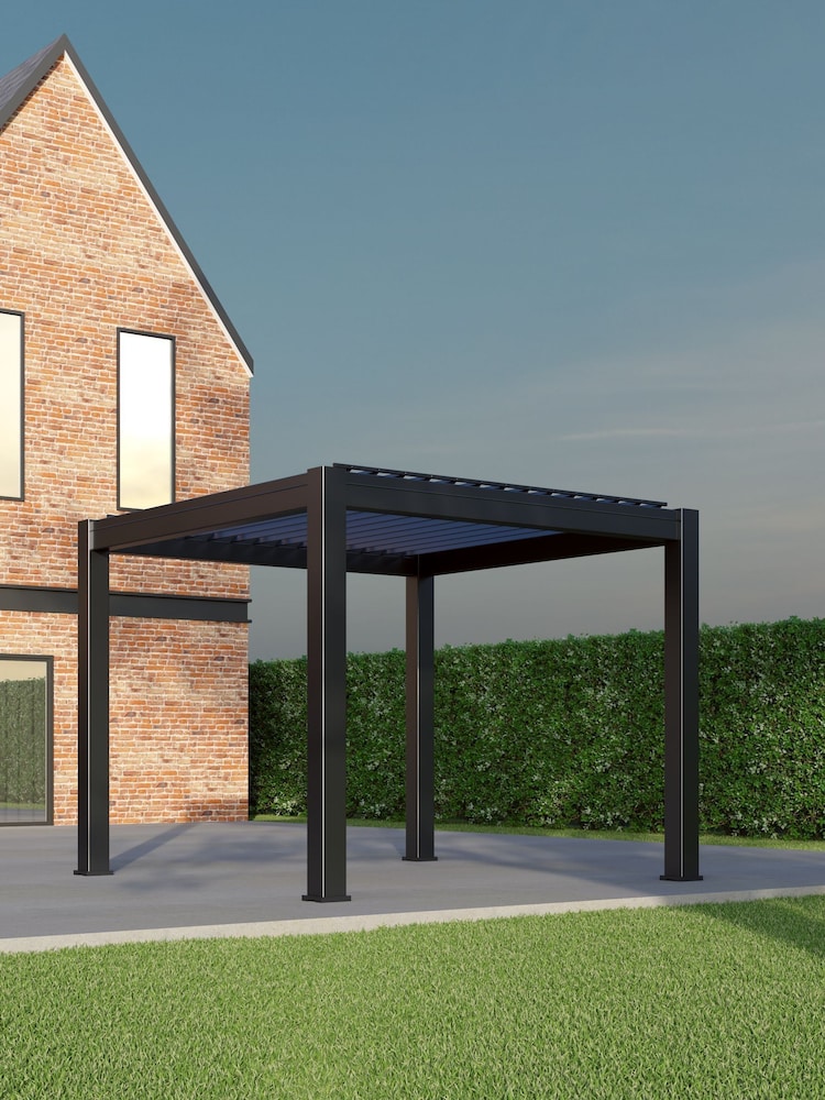 CELTIC LEISURE Anthracite Grey Saturn Aluminium Frame Pergola - Image 2 of 4
