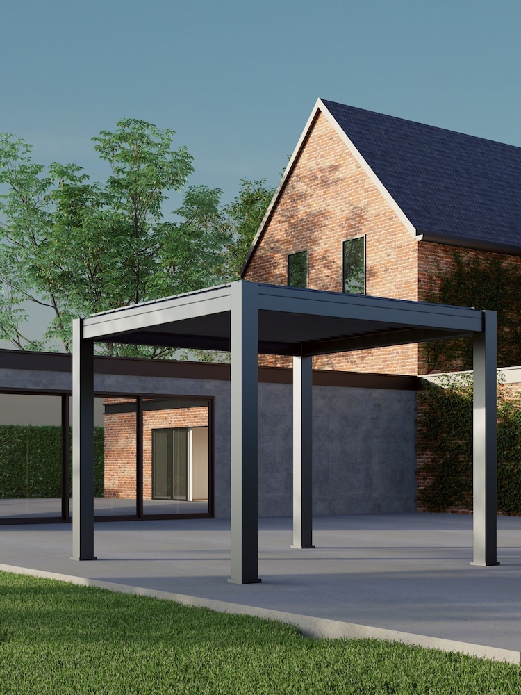 CELTIC LEISURE Anthracite Grey Saturn Aluminium Frame Pergola - Image 4 of 4