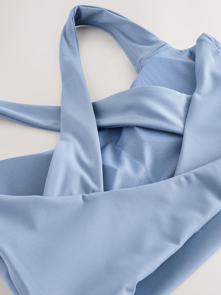 self. Blue Cross Back Square Neck Sports Bra - Image 7 of 7 self. Blue Cross Back Square Neck Sports Bra - Image 7 of 7