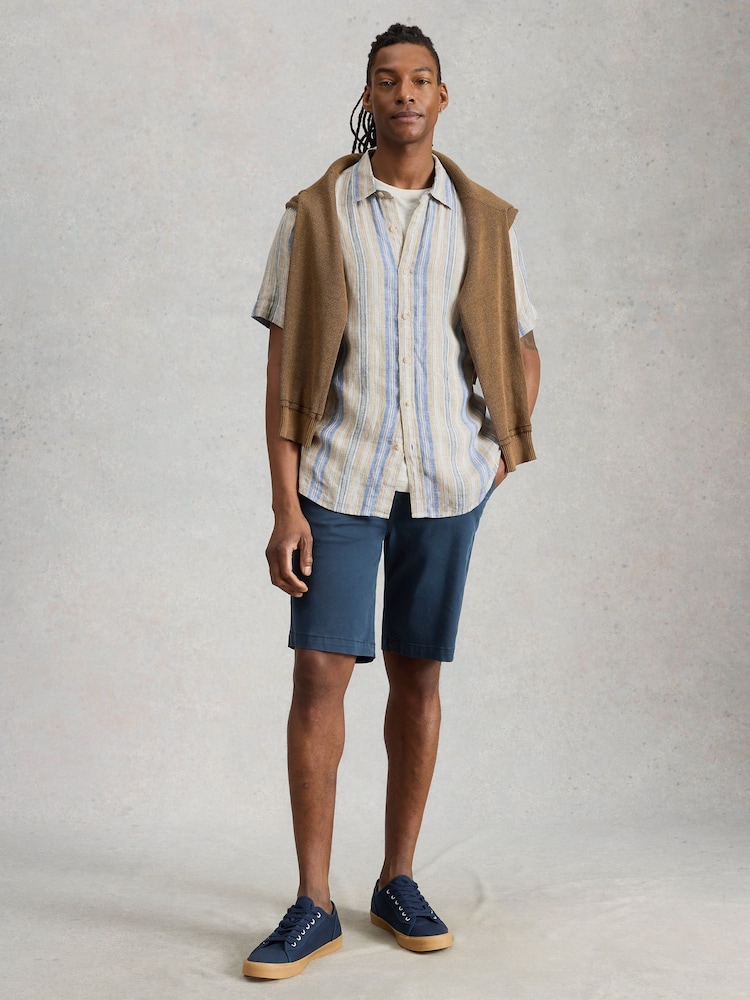 White Stuff Green Keswick SS Linen Shirt - Image 1 of 6