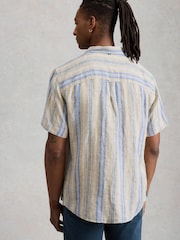 White Stuff Green Keswick SS Linen Shirt - Image 2 of 6