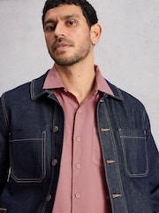 White Stuff Pink Ely Linen Short Sleeve Shirt - Image 4 of 6