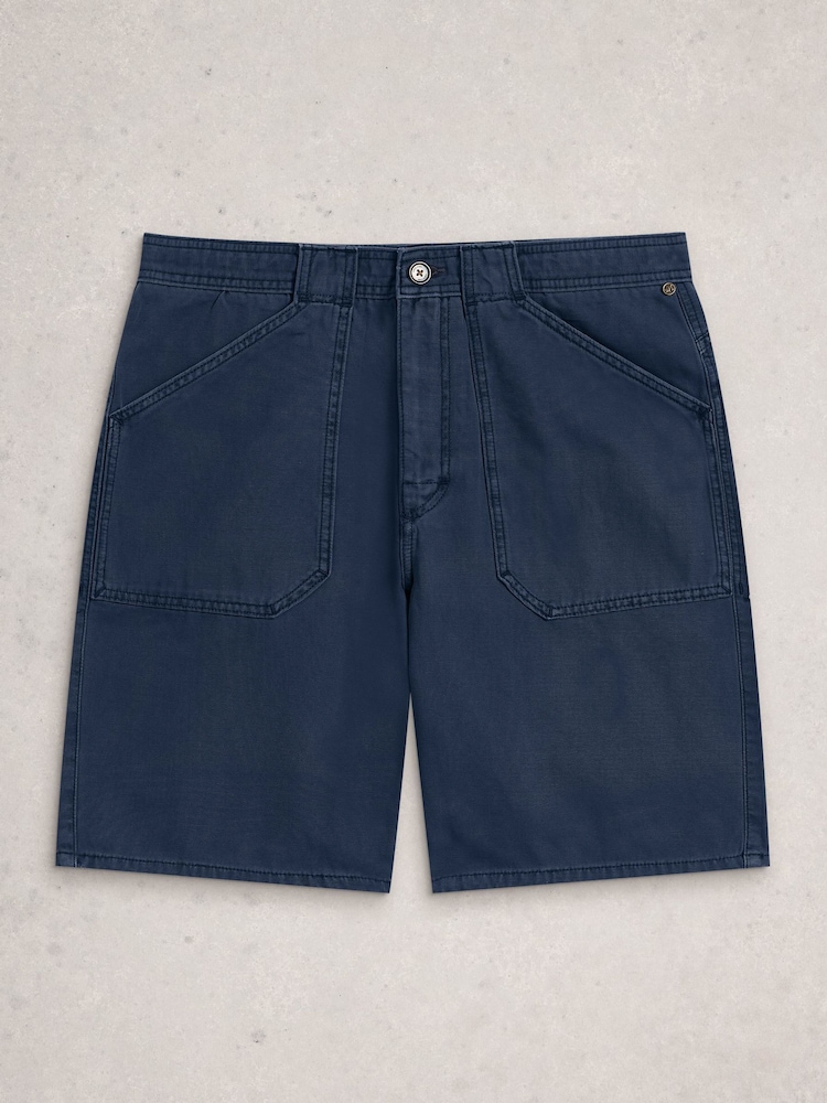 White Stuff Blue Crantock Utility Shorts - Image 1 of 2