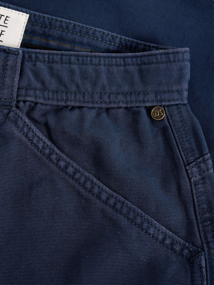 White Stuff Blue Crantock Utility Shorts - Image 2 of 2