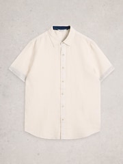 White Stuff White Keswick SS Linen Shirt - Image 5 of 6