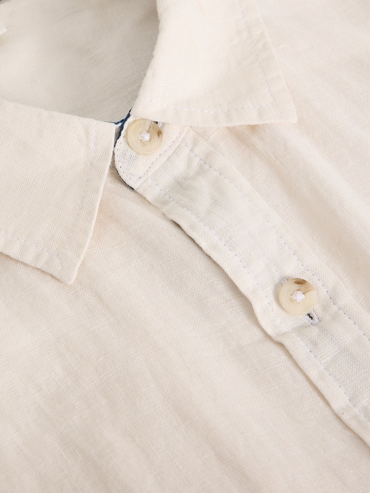 White Stuff White Keswick SS Linen Shirt - Image 6 of 6