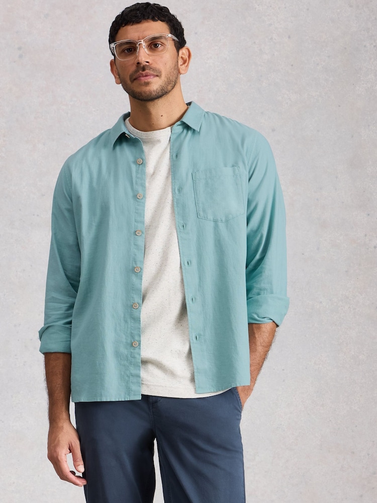 כחול  - White Stuff חולצה עם שרוול ארוך, דגם Ely - תמונה 1 מתוך 6