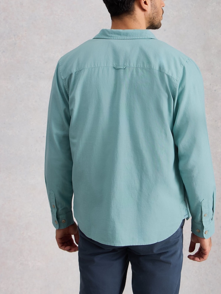 כחול  - White Stuff חולצה עם שרוול ארוך, דגם Ely - תמונה 2 מתוך 6