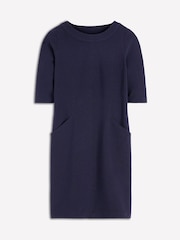 Boden Blue Neckband Ottoman Shift Dress - Image 5 of 5