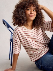 White Stuff White Kat Stripe T-Shirt - Image 2 of 6