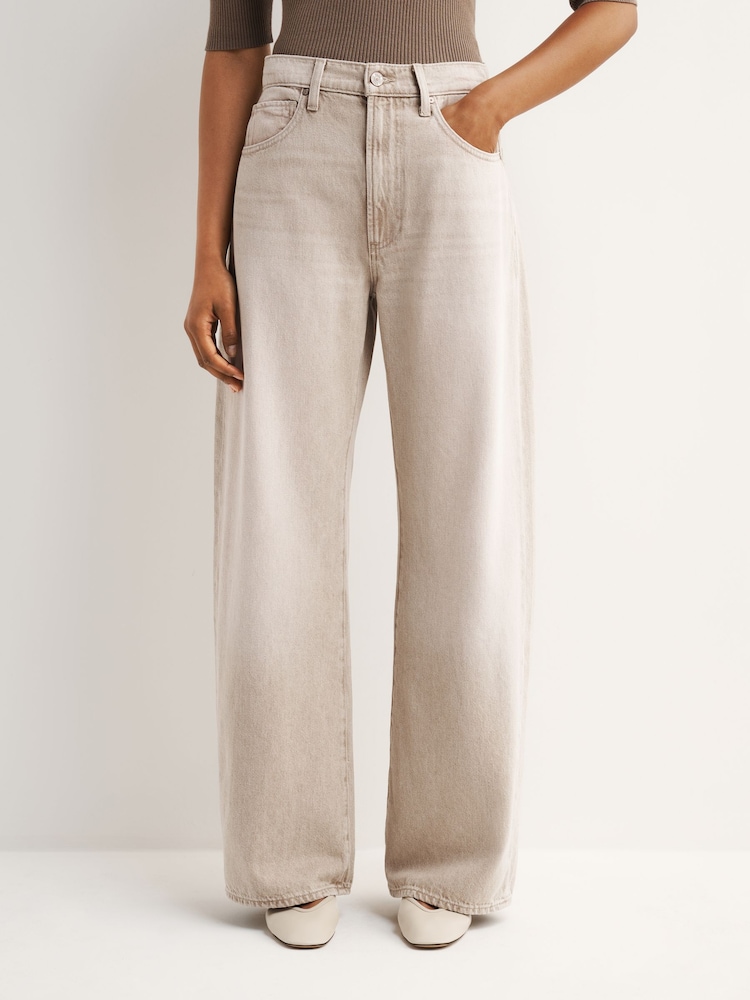 Paige Arellia 32" Full Length Barrel Leg Soft Sepia Jeans - Image 2 of 6 Paige Arellia 32" Full Length Barrel Leg Soft Sepia Jeans - Image 2 of 6