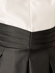 Adrianna Papell Black Colorblock Mikado Gown - Image 6 of 6