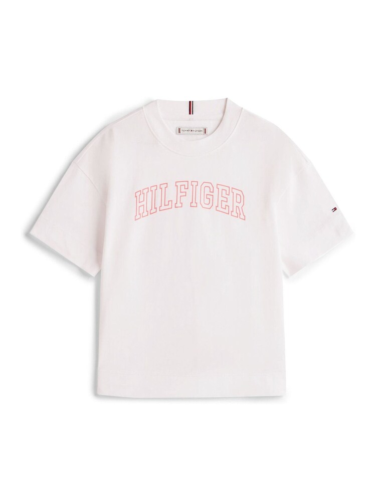 Tommy Hilfiger White Logo Jersey Crew Neck T-Shirt - Image 5 of 5 Tommy Hilfiger White Logo Jersey Crew Neck T-Shirt - Image 5 of 5