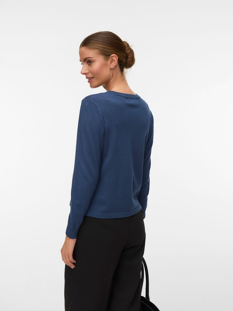 Vero Moda Blue Long Sleeve Crew Neck Jumper - Image 2 of 4