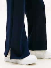 Tommy Hilfiger Blue Diamanté Star Flag Wide Leg Joggers - Image 4 of 5