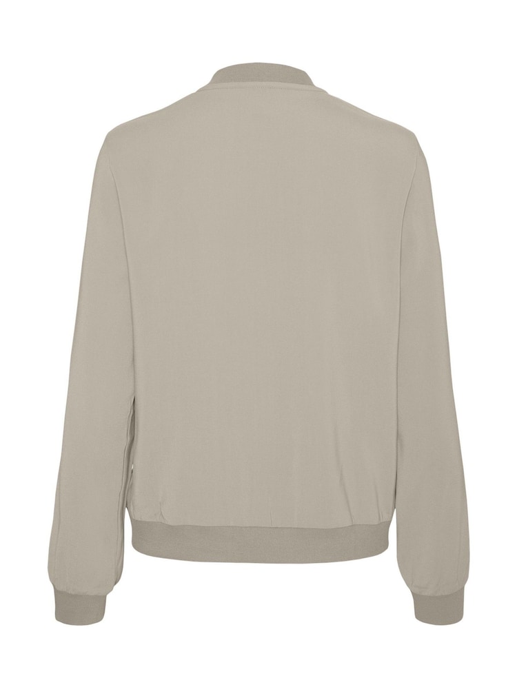 VERO MODA Cream Lightweight Bomber Jacket - Image 5 of 5