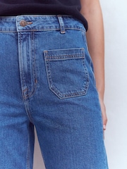 Boden Blue Straight Leg Pocket Jeans - Image 3 of 6