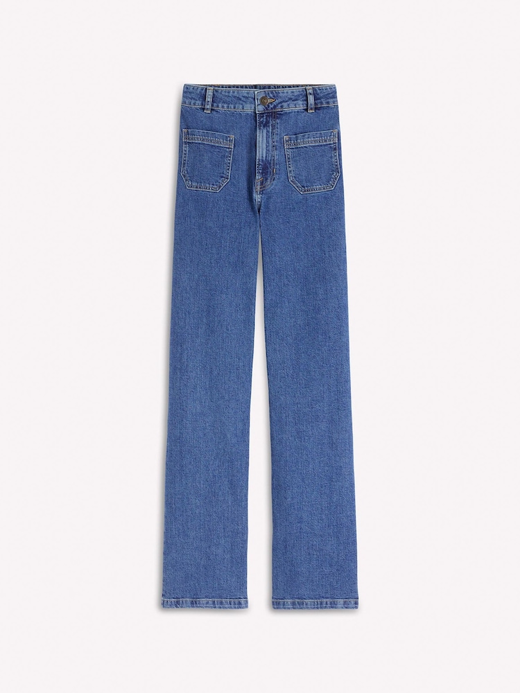 Boden Blue Straight Leg Pocket Jeans - Image 6 of 6