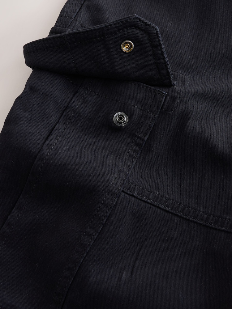 Black Baggy Fit Cotton Stretch Cargo Trousers - Image 9 of 9 Black Baggy Fit Cotton Stretch Cargo Trousers - Image 9 of 9