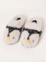 FatFace Novelty Black Penguin Mule Slipper - Image 3 of 3