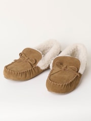 FatFace Mollie Tan Brown Suede Moccasin - Image 2 of 3