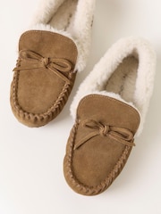 FatFace Mollie Tan Brown Suede Moccasin - Image 3 of 3