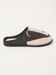 FatFace Novelty Black Badger Mule Slipper - Image 1 of 3