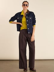 Allie Rib Collar Green Top - Image 2 of 5