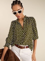 Baukjen Green Cela Printed Blouse - Image 1 of 5