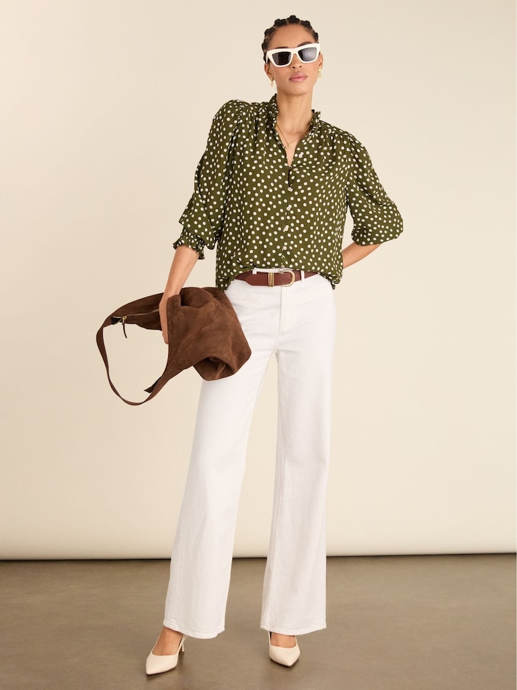 Baukjen Green Cela Printed Blouse - Image 2 of 5 Baukjen Green Cela Printed Blouse - Image 2 of 5